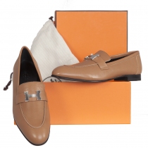 Hermes Mocasines Paris Marron Havane 40