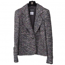 Chanel Chaqueta Tweed T 38