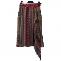 Etro Falda Jacquard Folk Multicolor T XS