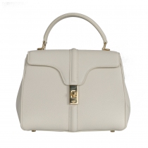 Celine Bolso 16 Blanco Piel Grano