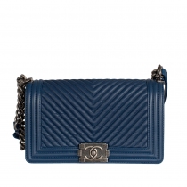 Chanel Bolso Boy Azul