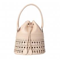 Alaia Bolso Bucket Corset 19 Rosa