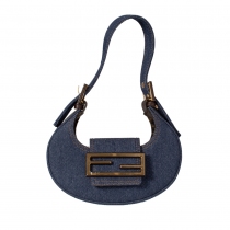 Fendi Bolso Cookie Hobo Mini Denim