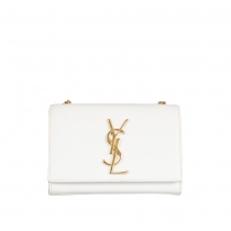 YSL Bolso Classic Kate Cadena Blanco