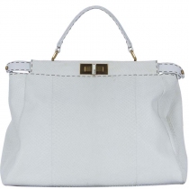 Fendi Peekaboo Blanco Pitón