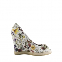 Gucci Alpargatas Cuña Flores T 38.5