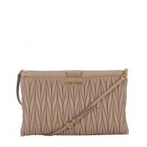 Miu Miu Clutch Matelassé Beige