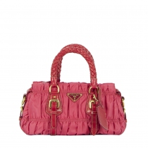 Prada Bolso Mini Gaufre Rosa