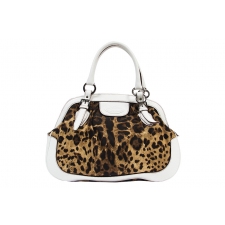 D&G Bolso Knitting Canvas Leopardo