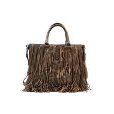 Prada Bolso Fringe Marrón