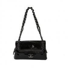 Chanel Bolso Charol Negro