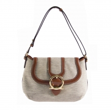 Ferragamo Bolso Lona y Piel