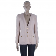 Chanel Chaqueta Rosa Salmón T 38