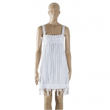 Chanel Vestido Crochet T S