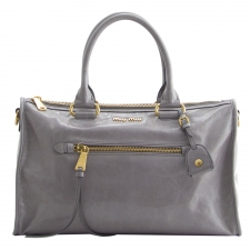 Miu Miu Bolso Bauletto Gris