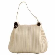 Bulgari Bolso Plisado Ivory