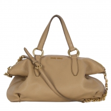 Miu Miu Bolso Bowling Camel