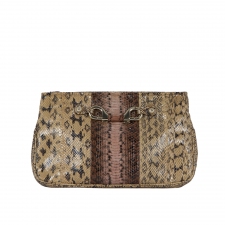 Jimmy Choo Clutch Pitón Horsebit