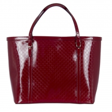 Gucci Microguccisimma Tote Rojo Charol