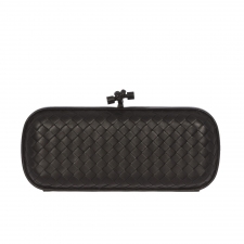 Bottega Veneta Long Clutch Knot Negro