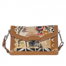 Prada Bolso Beige Estampado Veneciano