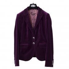 Etro Chaqueta Terciopelo Morado T 36