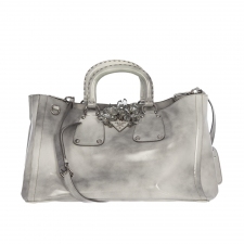 Prada Bolso Grigio Spazzolato Crystal