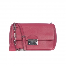 Prada Saffiano Lux Sound Crossbody Rosa