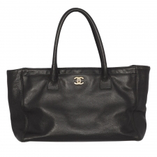 Chanel Bolso Cerf Tote Negro