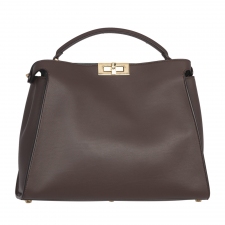 Fendi Bolso Peekaboo Essential Marrón