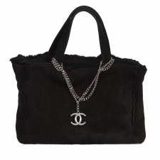 Chanel Bolso Vintage Ante Negro