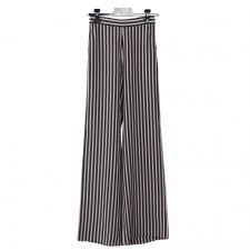 Etro Pantalón Rayas Negro y Beige T 36