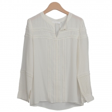 Chloé Blusa Seda Ribetes T M