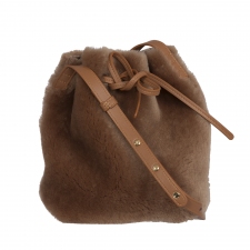 Mansur Gavriel Mini Bucket Shearling