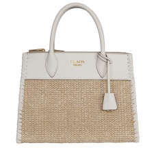 Prada Bolso Paradigme Rafia City Piel