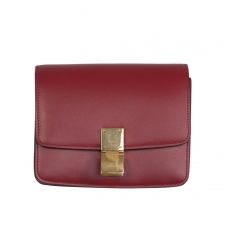 Celine Bolso Classic Box Pequeño Rojo