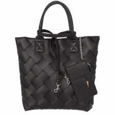 Bottega Veneta Negro Maxi Cabat 30