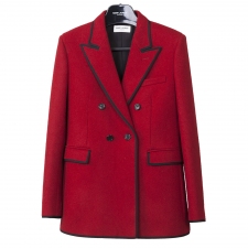 Saint Laurent Blazer Roja Cruzada T 36