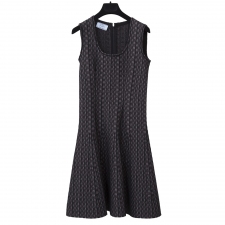 Prada Vestido Gris Sin Mangas T 36