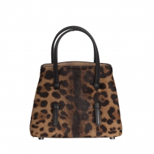 Alaïa Mini Bolso Mina 16 Piel Leopardo