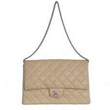 Chanel Clutch Caviar Beige con Cadena