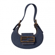 Fendi Bolso Cookie Hobo Mini Denim