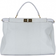Fendi Peekaboo Blanco Pitón