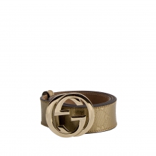 Gucci Cinturón Gold GG T 80