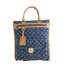 LV Sac Plat Denim Monogram